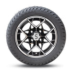 4 x Regar BLADE 12'' Golf Cart Alloy Wheels and Tyres