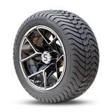 4 x Regar BLADE 12'' Golf Cart Alloy Wheels and Tyres