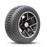 4 x Regar BLADE 12'' Golf Cart Alloy Wheels and Tyres