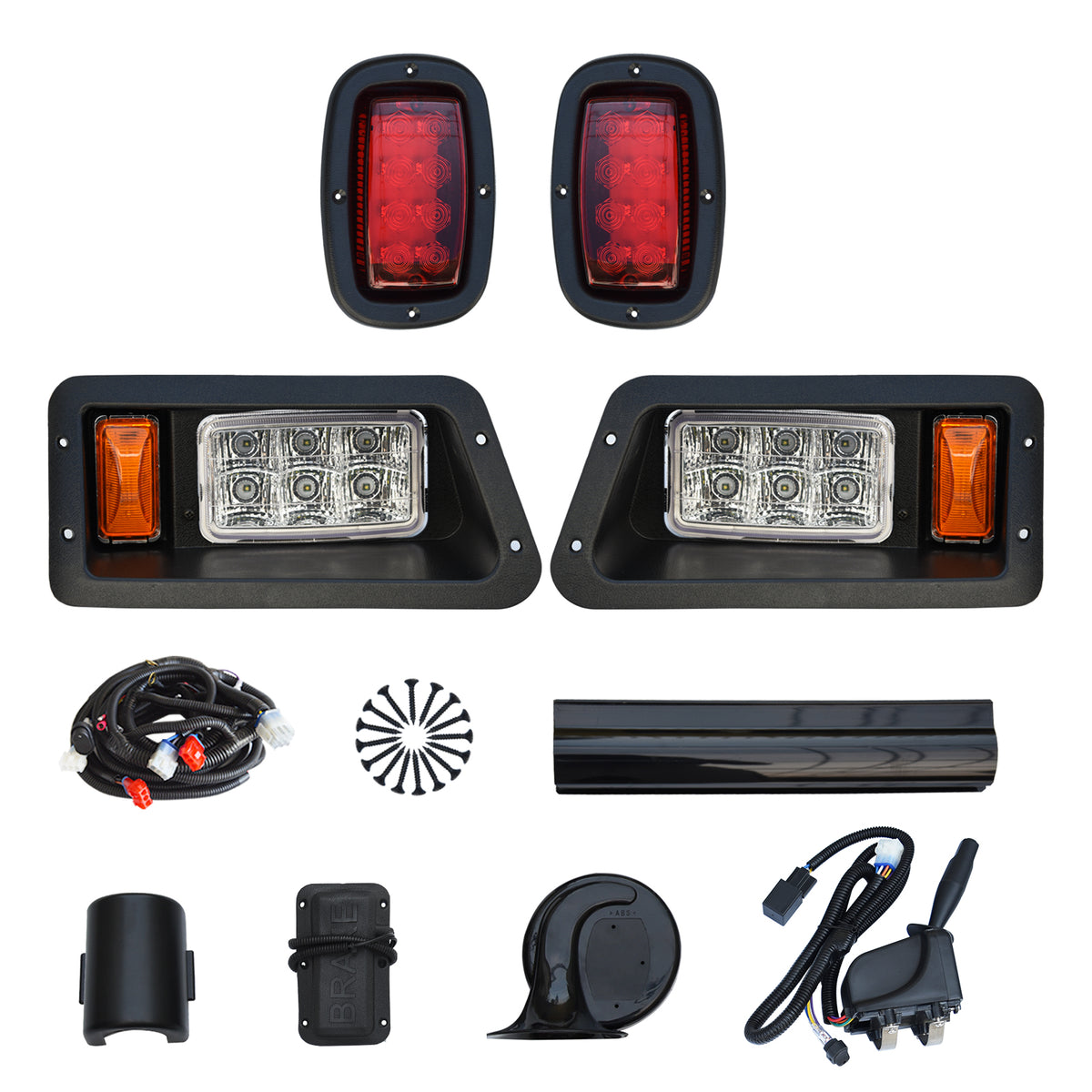 Yamaha G14 G16 G22 Golf Cart DELUXE LED Light Kit Headlight and Tail L ...